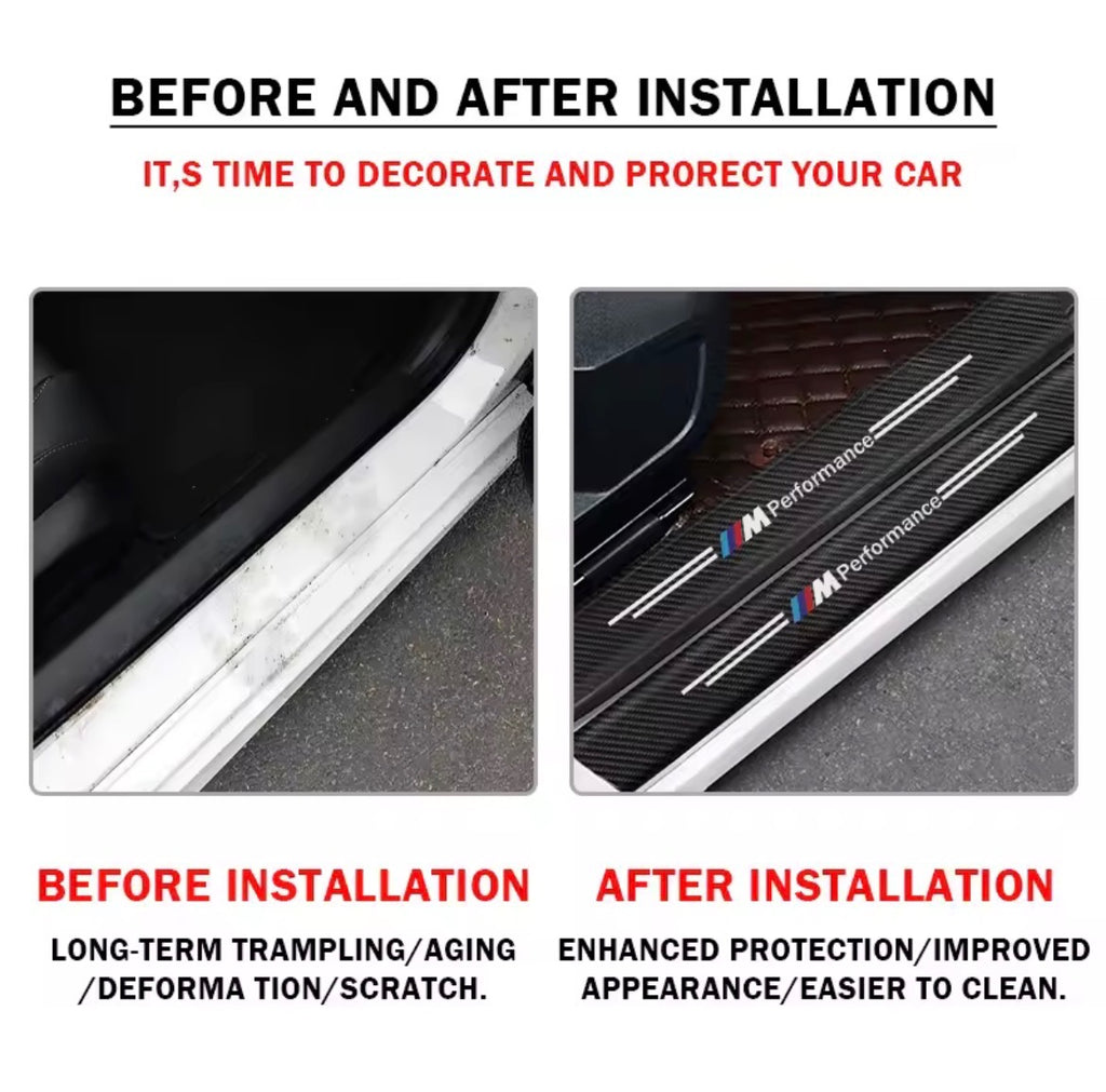 BMW Carbon Fiber Door Sill Protectors - M Performance